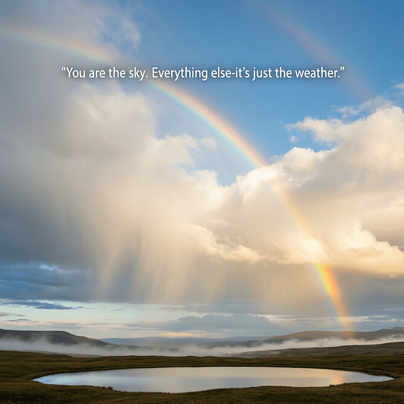 You are the sky. Everything else—it’s just the weather. — Pema Chödrön