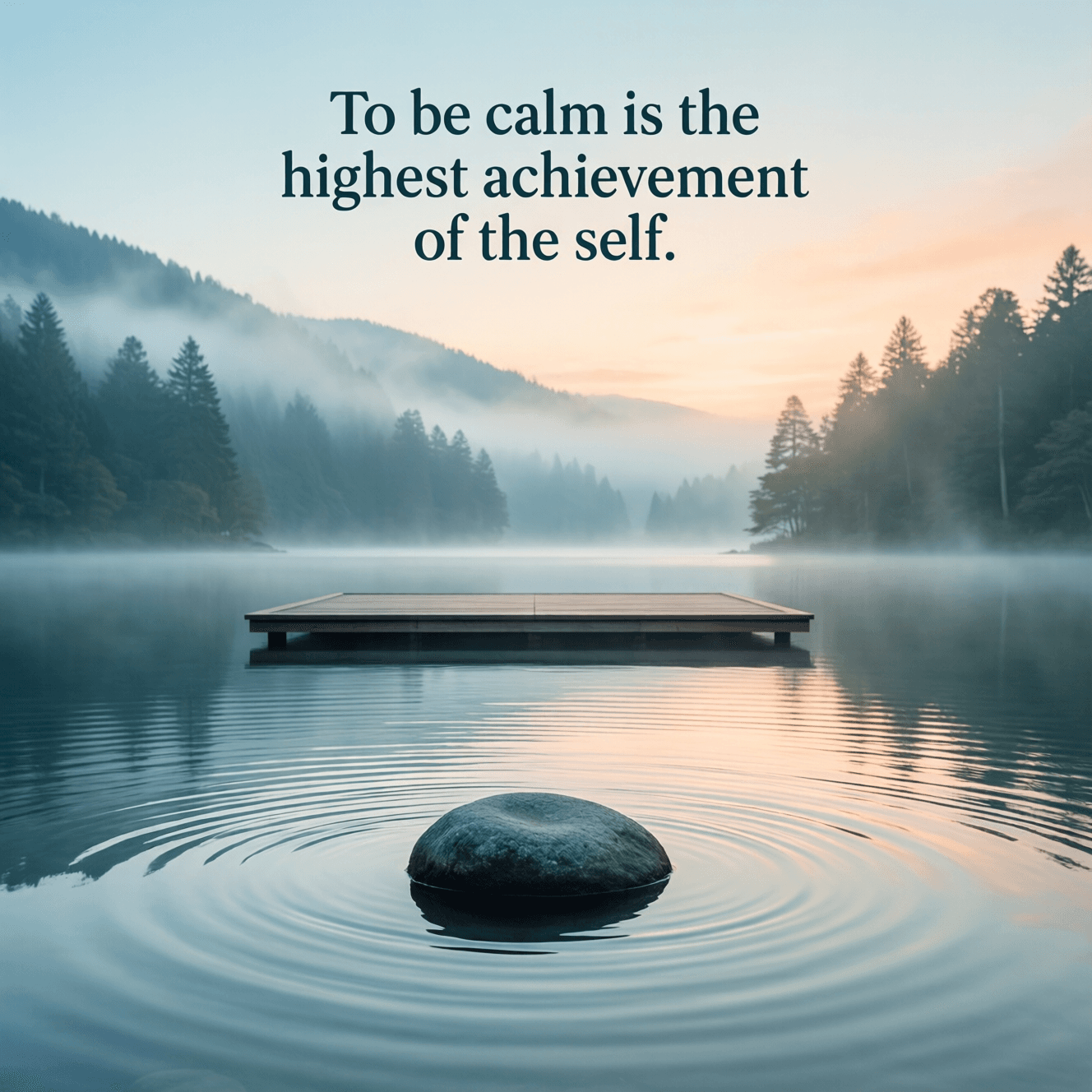 To be calm is the highest achievement of the self. — Zen Proverb