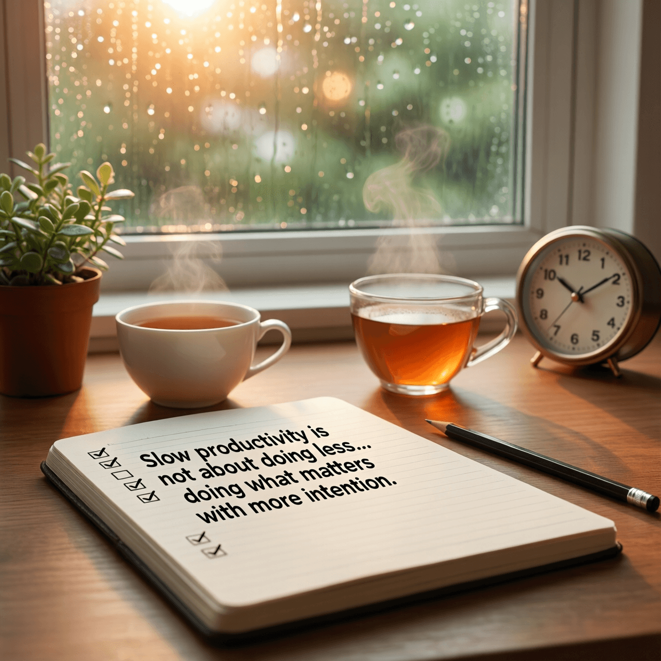 Slow productivity is not about doing less. It is about doing what matters with more intention. — Unknown