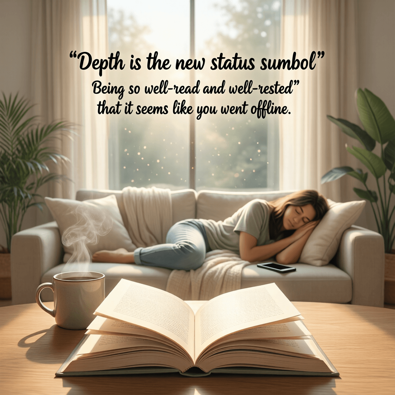 深度是新的身份象征。博览群书,休息充足到让人以为你已经永久离线。——佚名