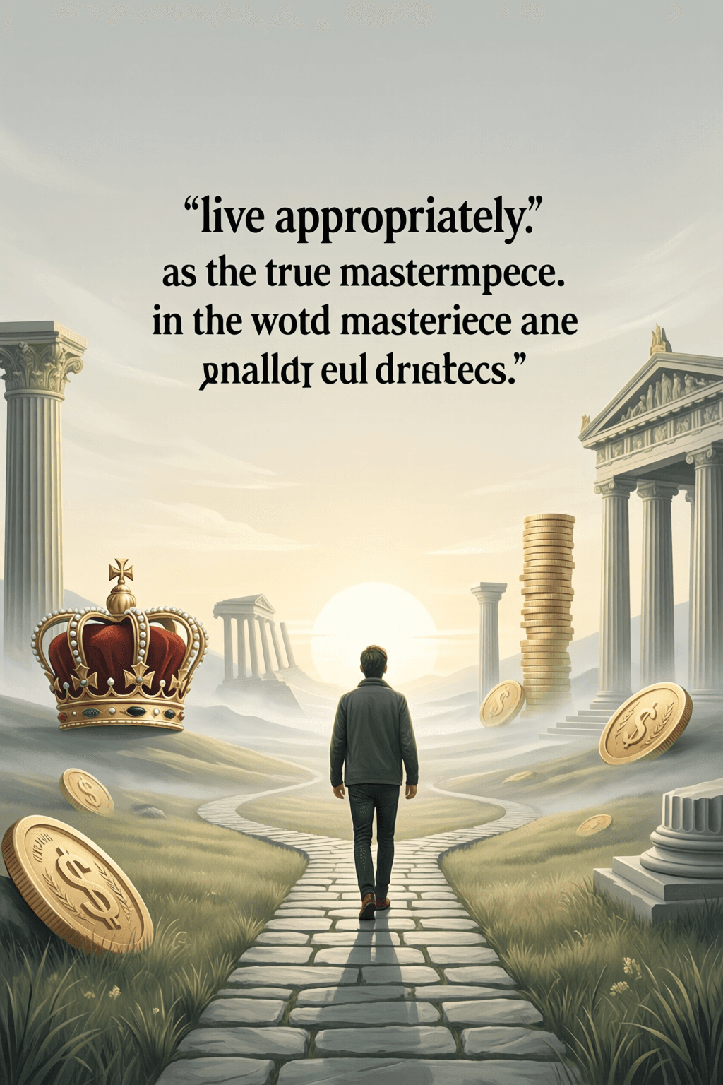 Living Well as Life’s Truest Masterpiece Our great and glorious masterpiece is to live appropriately. All other things—ruling, hoarding, buil