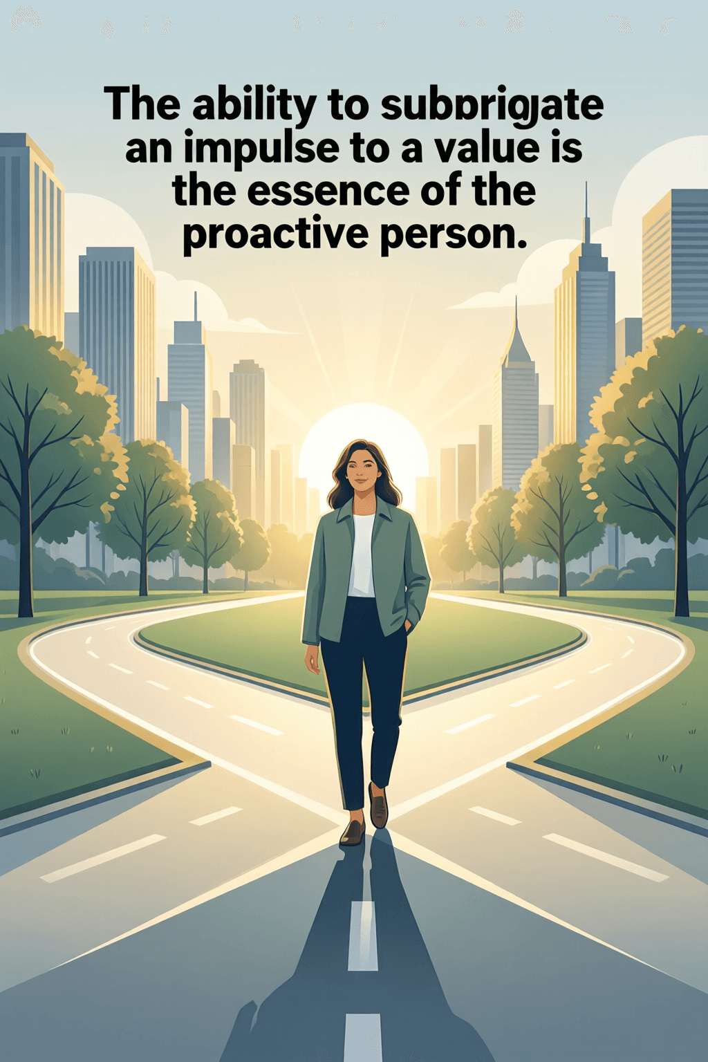 Subordinating Impulse to Values Defines Proactivity