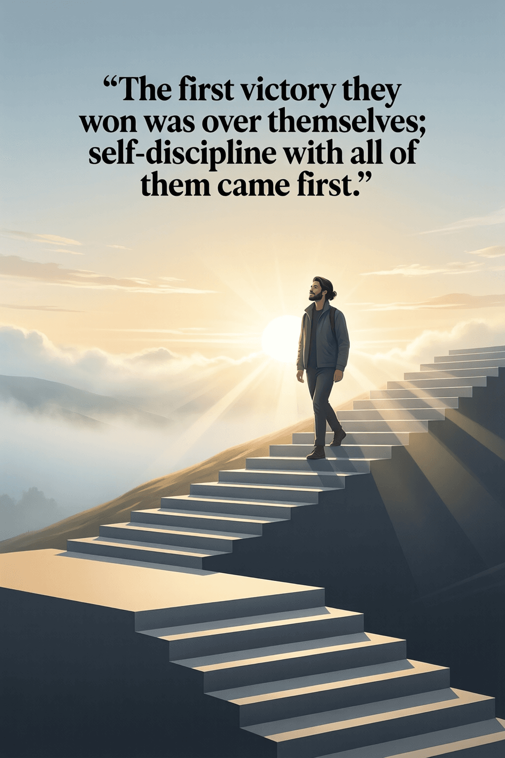 Self-Discipline as the First and Greatest Victory The first victory they won was over themselves; self-discipline with all of them came first. — Harry