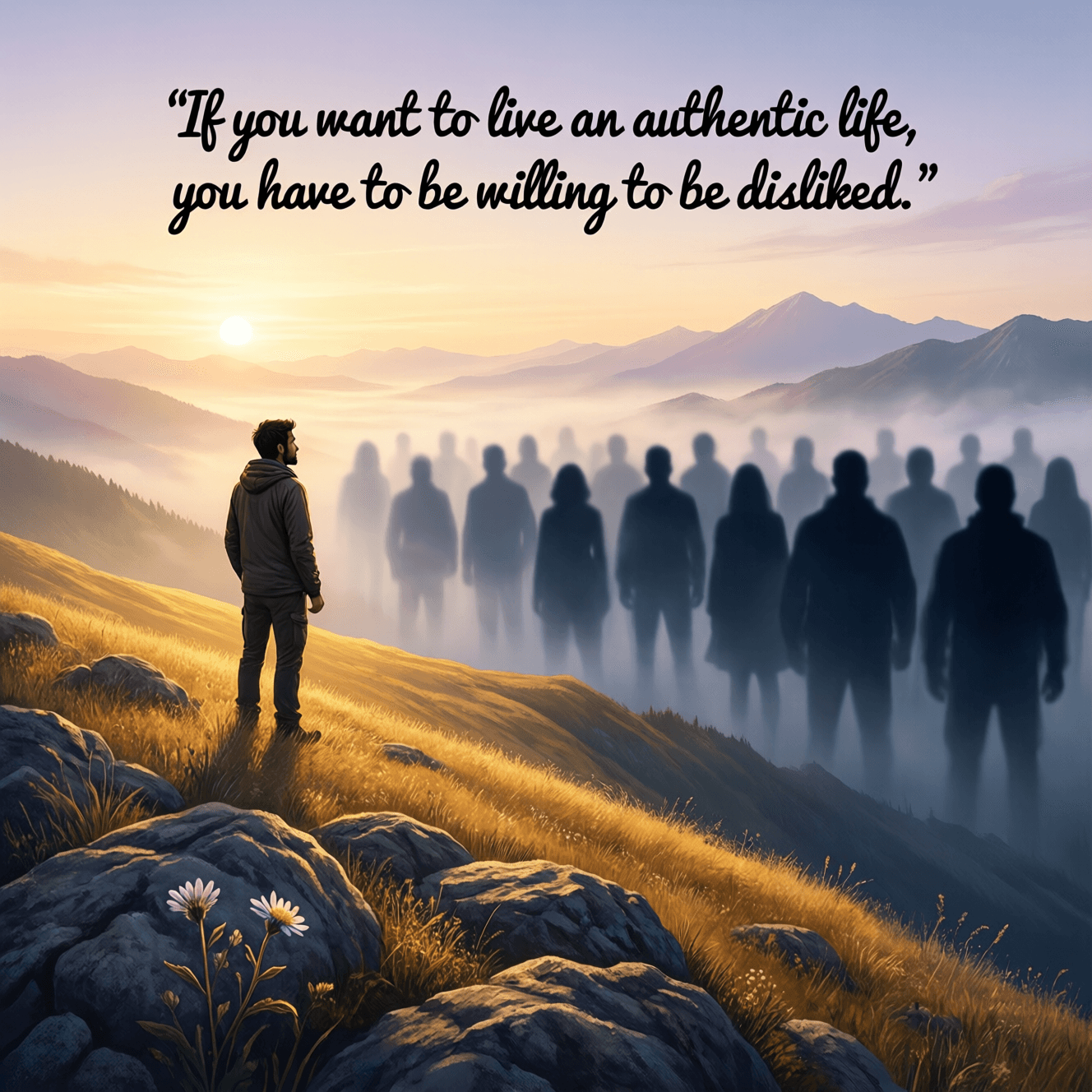 Si quieres vivir una vida auténtica, tienes que estar dispuesto a que no te quieran. — Ichiro Kishimi