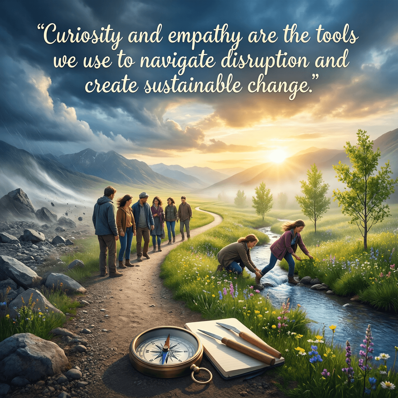 Curiosity and empathy are the tools we use to navigate disruption and create sustainable change. — Wendi S. Williams