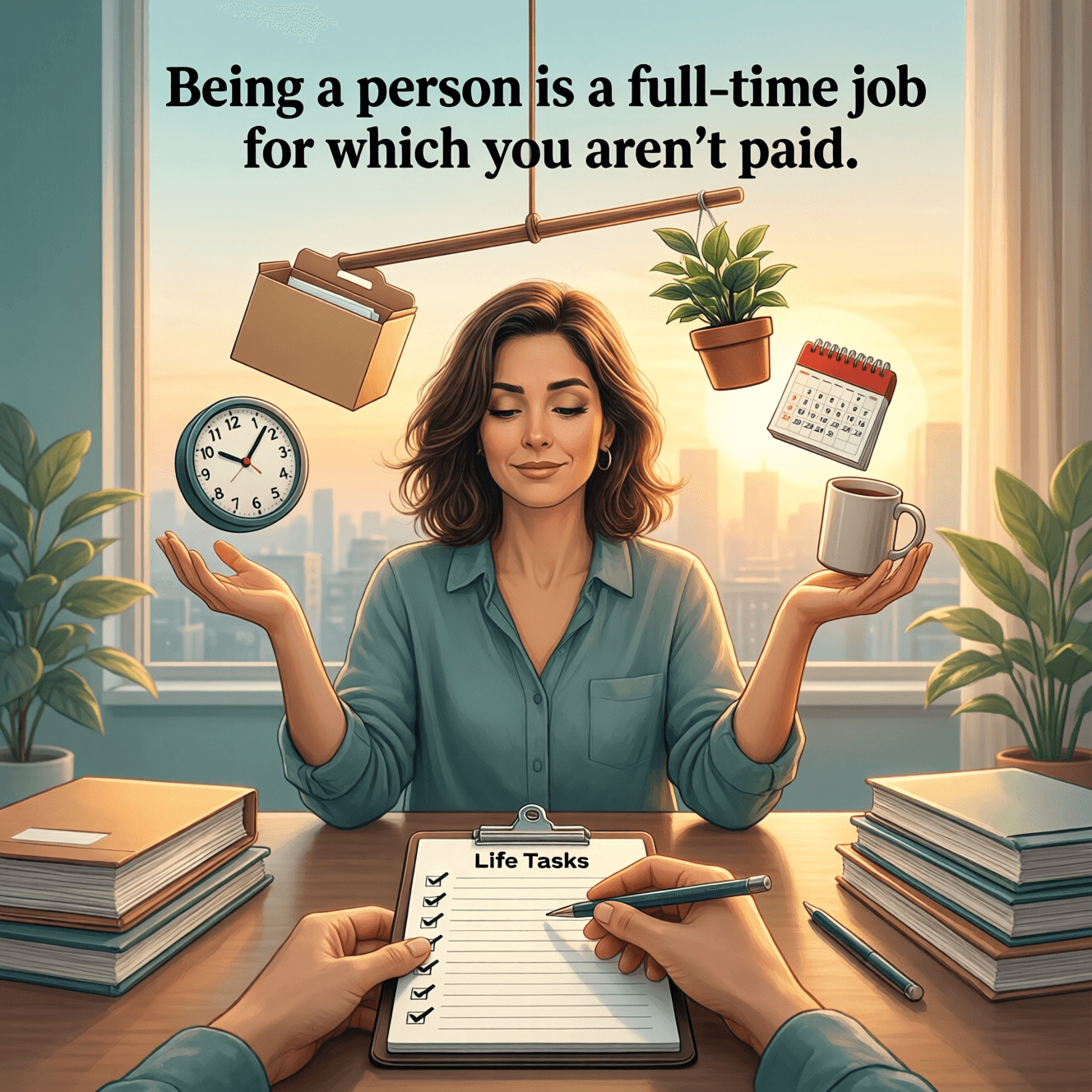 Being a person is a full-time job for which you aren't paid. — Fran Lebowitz