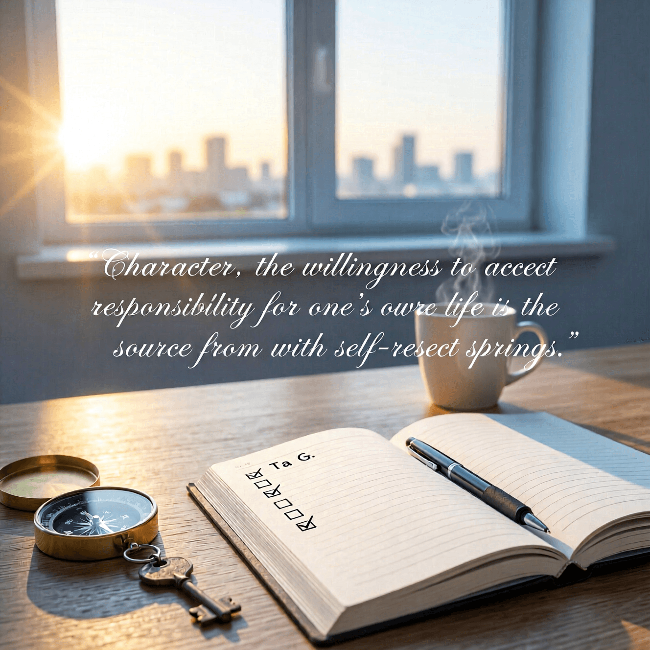 Character—the willingness to accept responsibility for one's own life—is the source from which self-respect springs. — Joan Didion