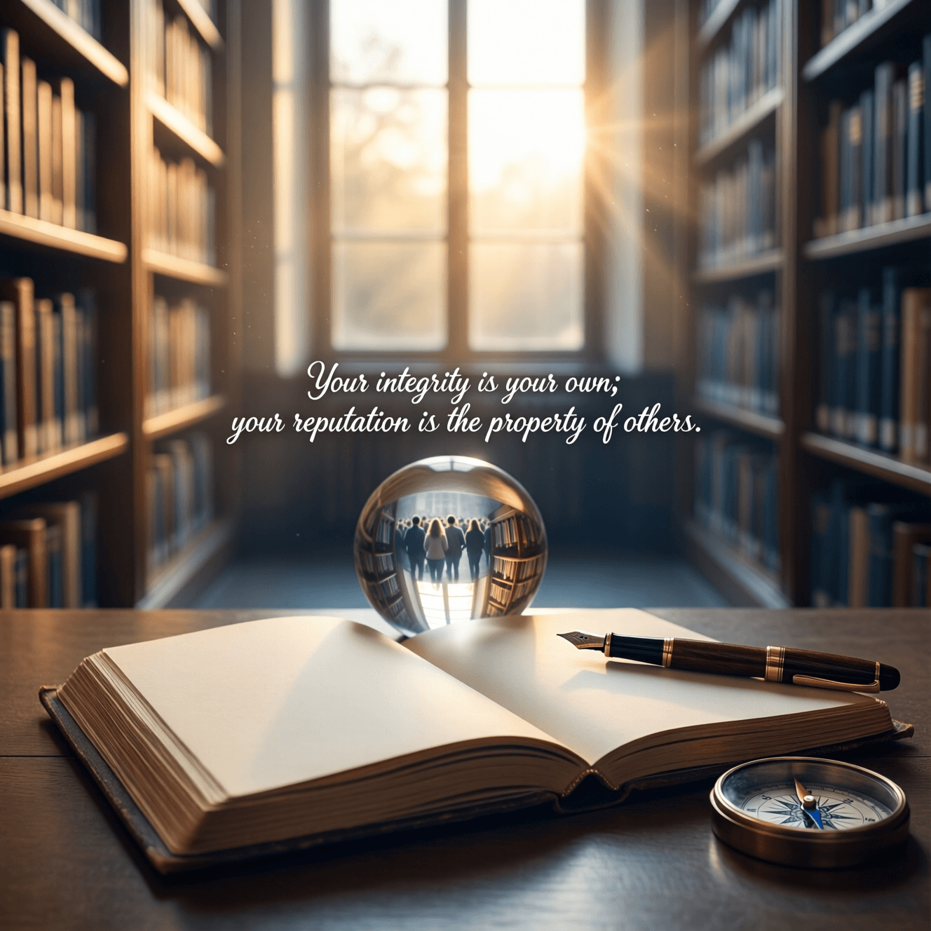 Integrity Within, Reputation Without, in Public View