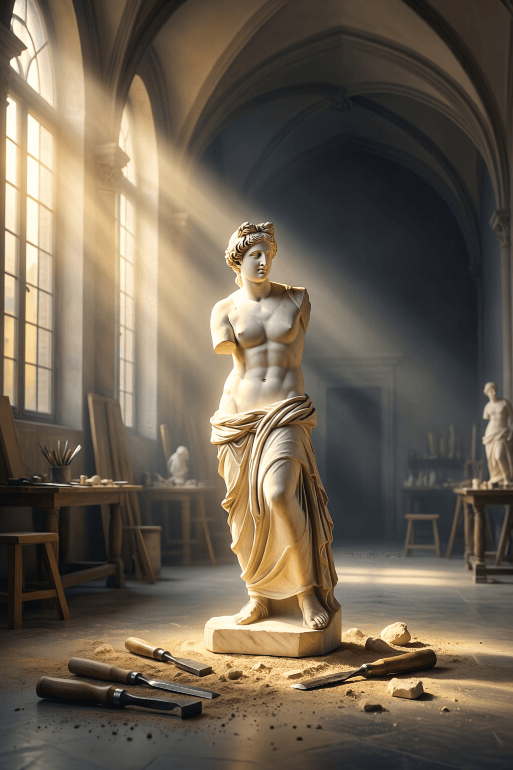 El arte humano ante la perfección divina La verdadera obra de arte no es más que una sombra de la perfección divina. — Miguel Ángel