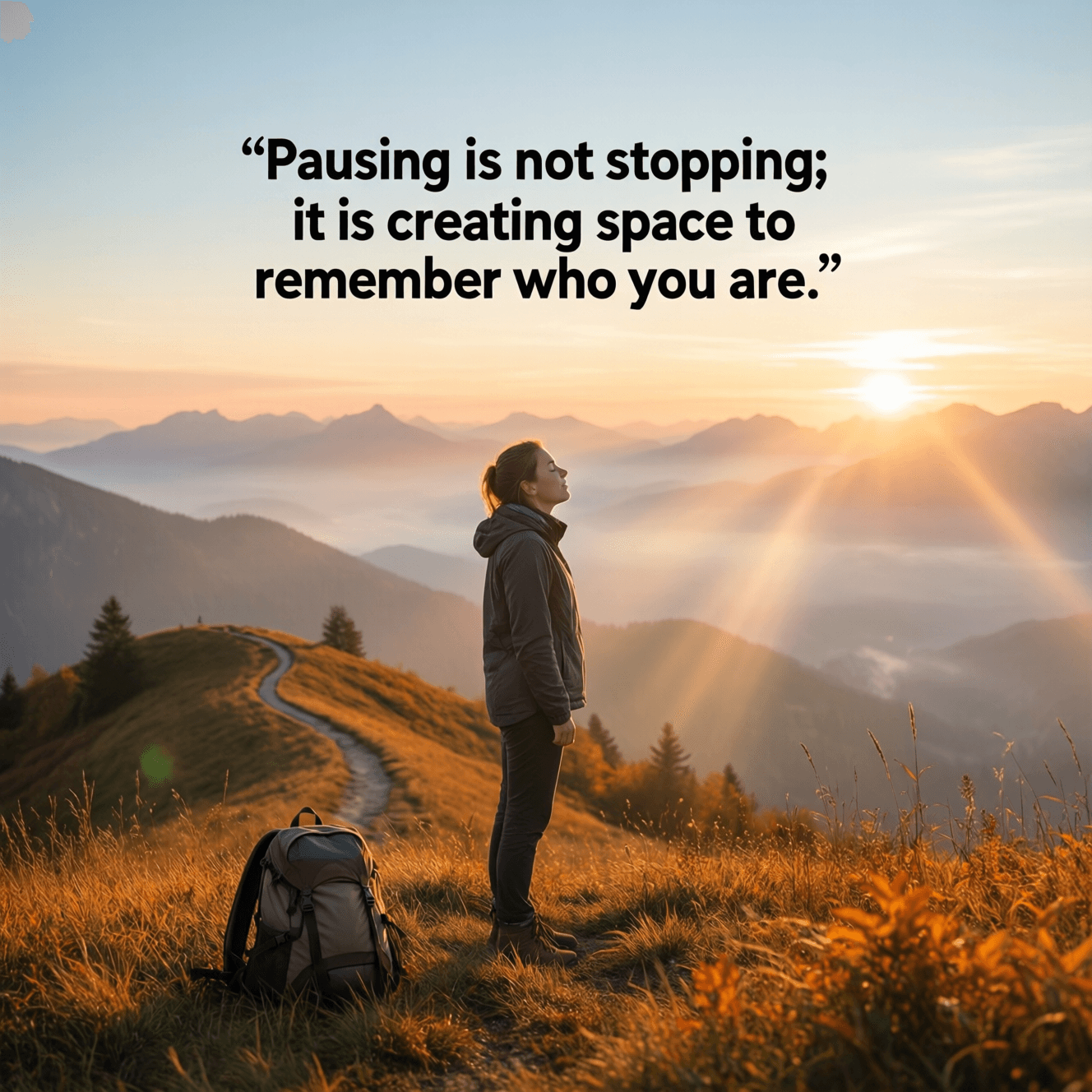 Pausing is not stopping; it is creating space to remember who you are. — Gary Burnison