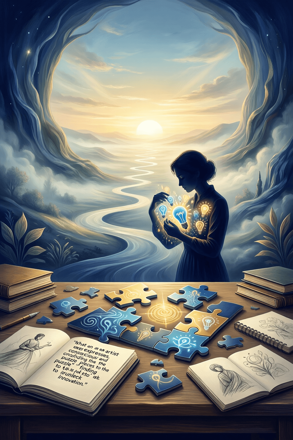 Decoding Unconscious Expression Through Shared Artistic Discovery Often what the artist expresses is unconscious, but we can learn to decode the story by collaborativ
