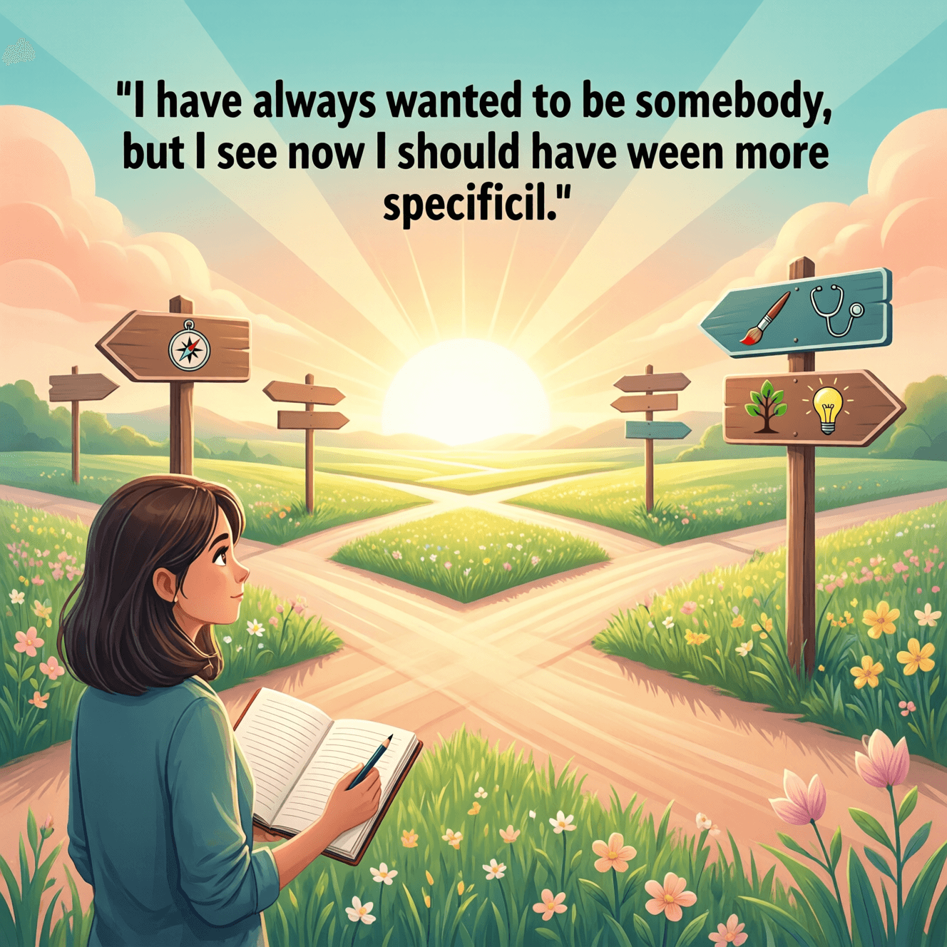 I have always wanted to be somebody, but I see now I should have been more specific. — Lily Tomlin
