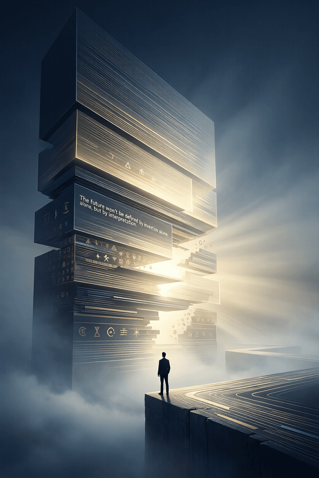 未来属于诠释者而非单纯发明者 未来不会仅仅由发明来定义,而是由诠释来定义。那些能够编辑、赋予语境,并始终 unmistakably 做自己的人,将塑造下一个篇章。—— Aleksandra Dinic