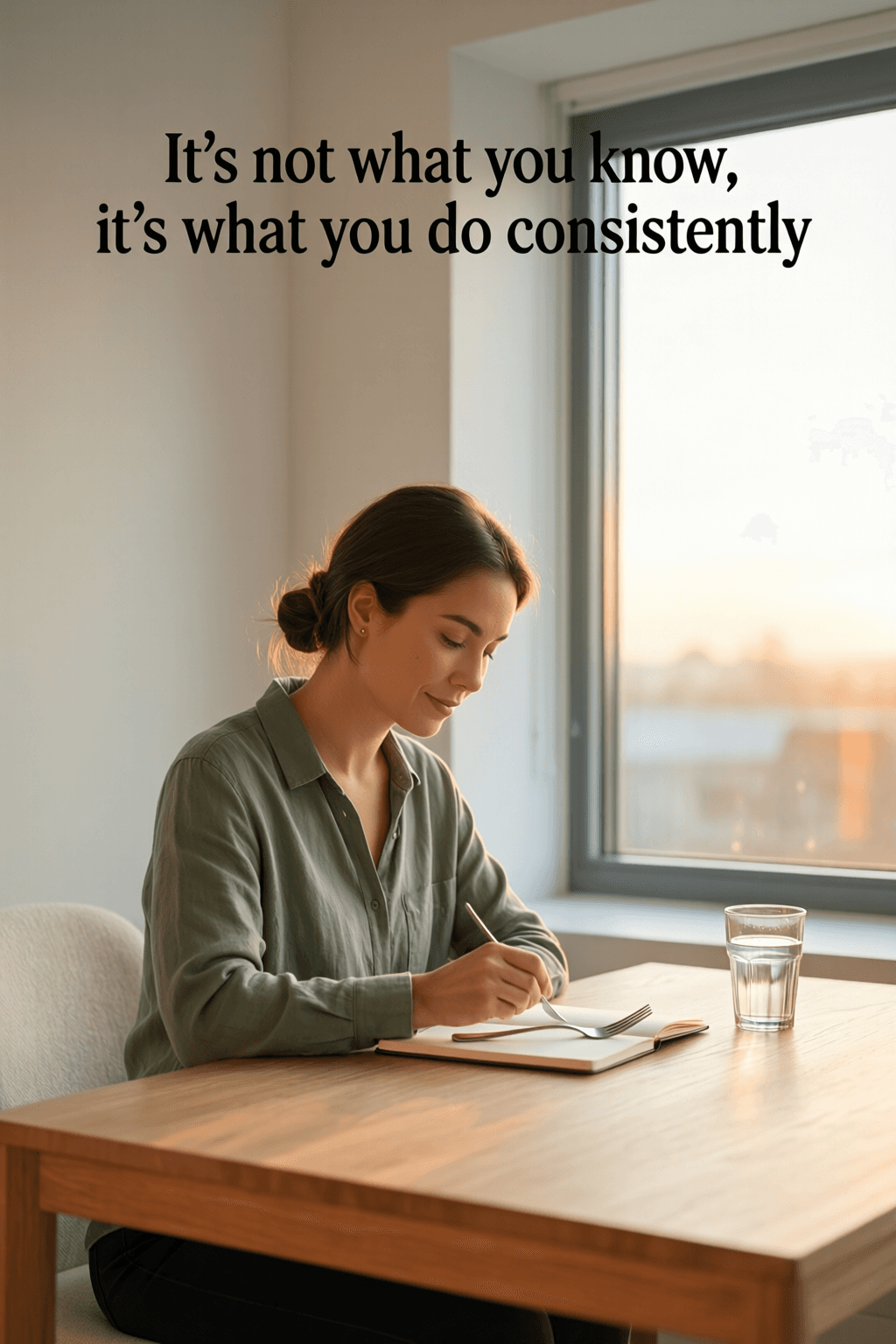 Lo que haces define tu verdadero saber No es lo que sabes, es lo que haces constantemente. — Tim Ferriss