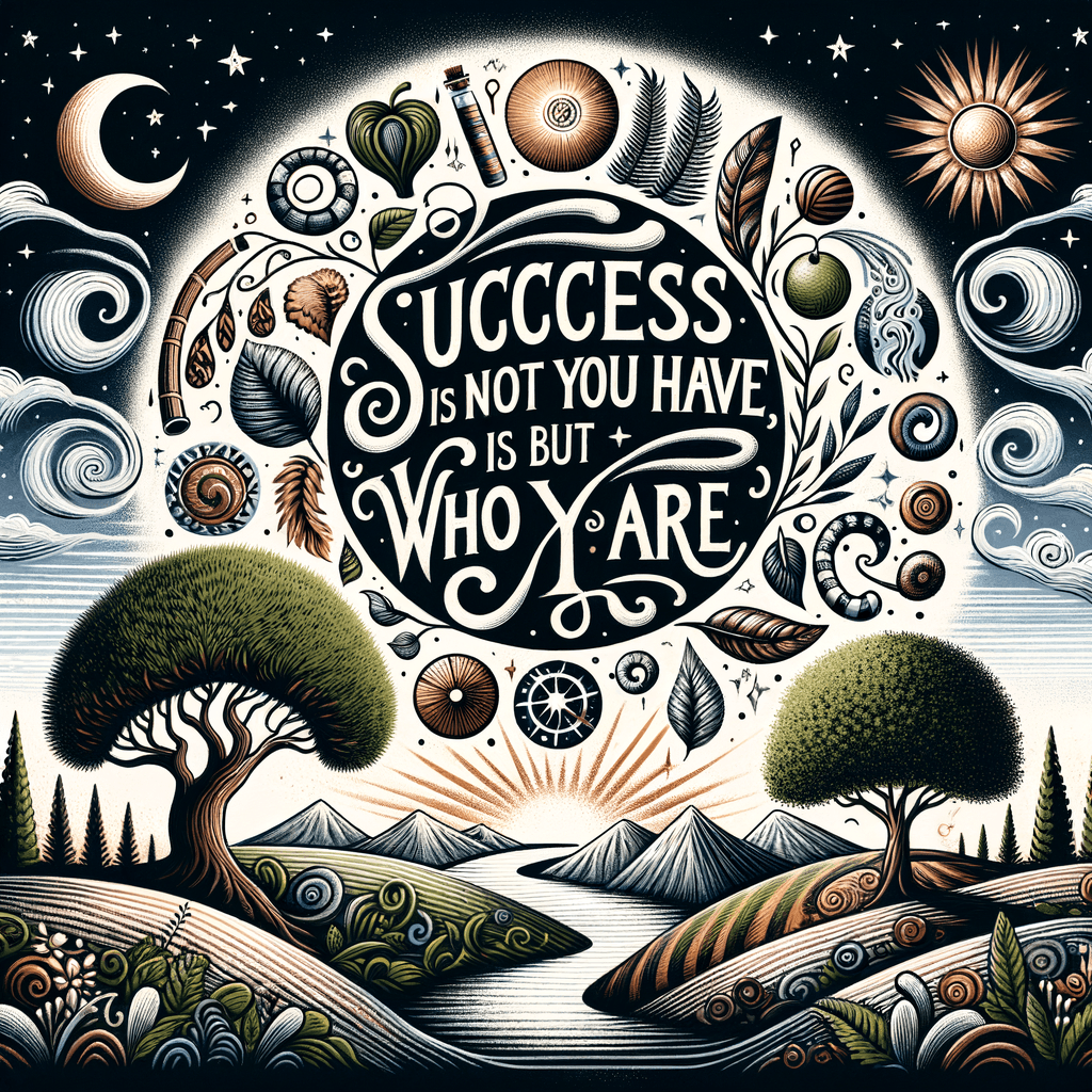 El éxito no está en lo que tienes, sino en quién eres. — Bo Bennett