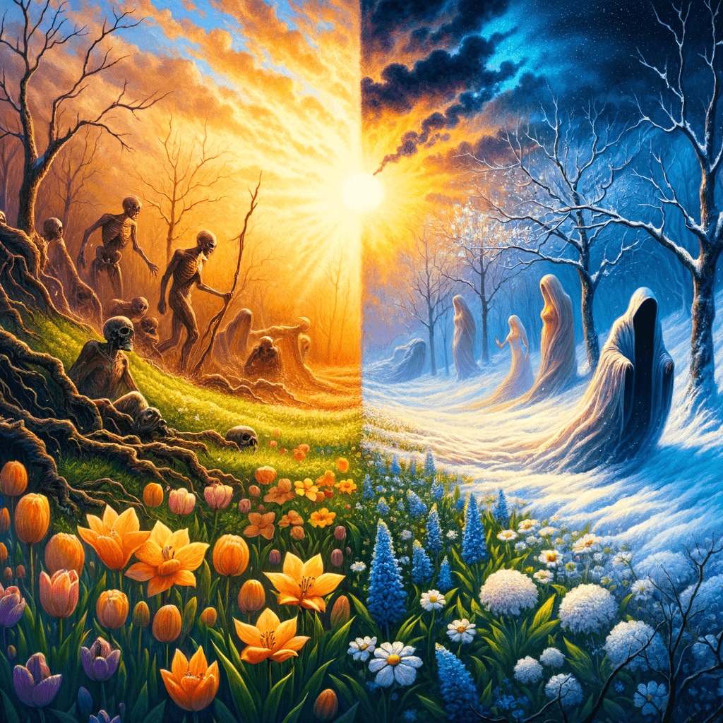 En el corazón de todos los inviernos vive una primavera palpitante, y detrás de cada noche, viene una aurora sonriente. - Khalil Gibran