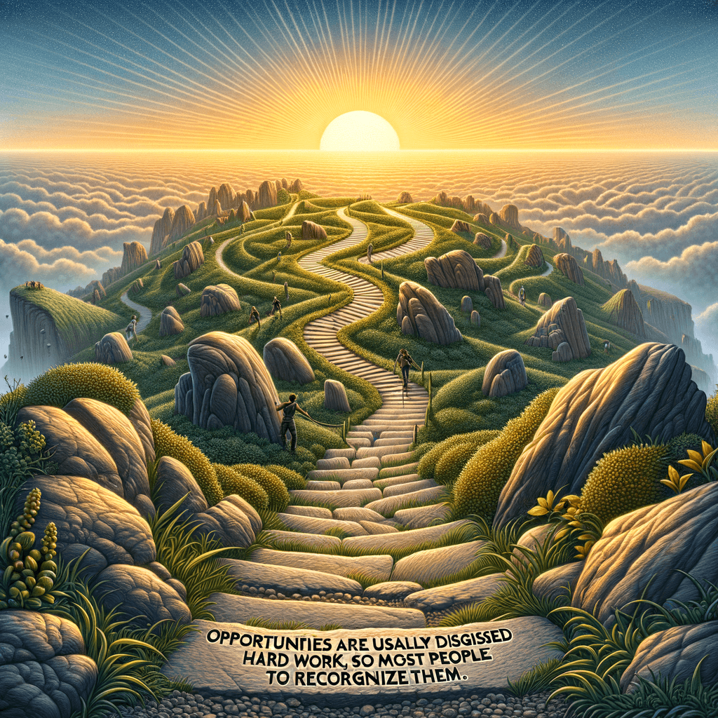 Las oportunidades suelen estar disfrazadas de trabajo duro, por lo que la mayoría de la gente no las reconoce. — Ann Landers