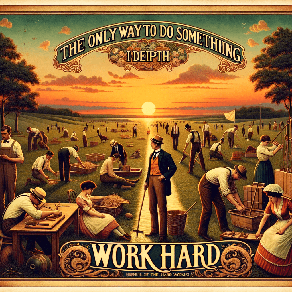 The only way to do something in depth is to work hard. — Miuccia Prada