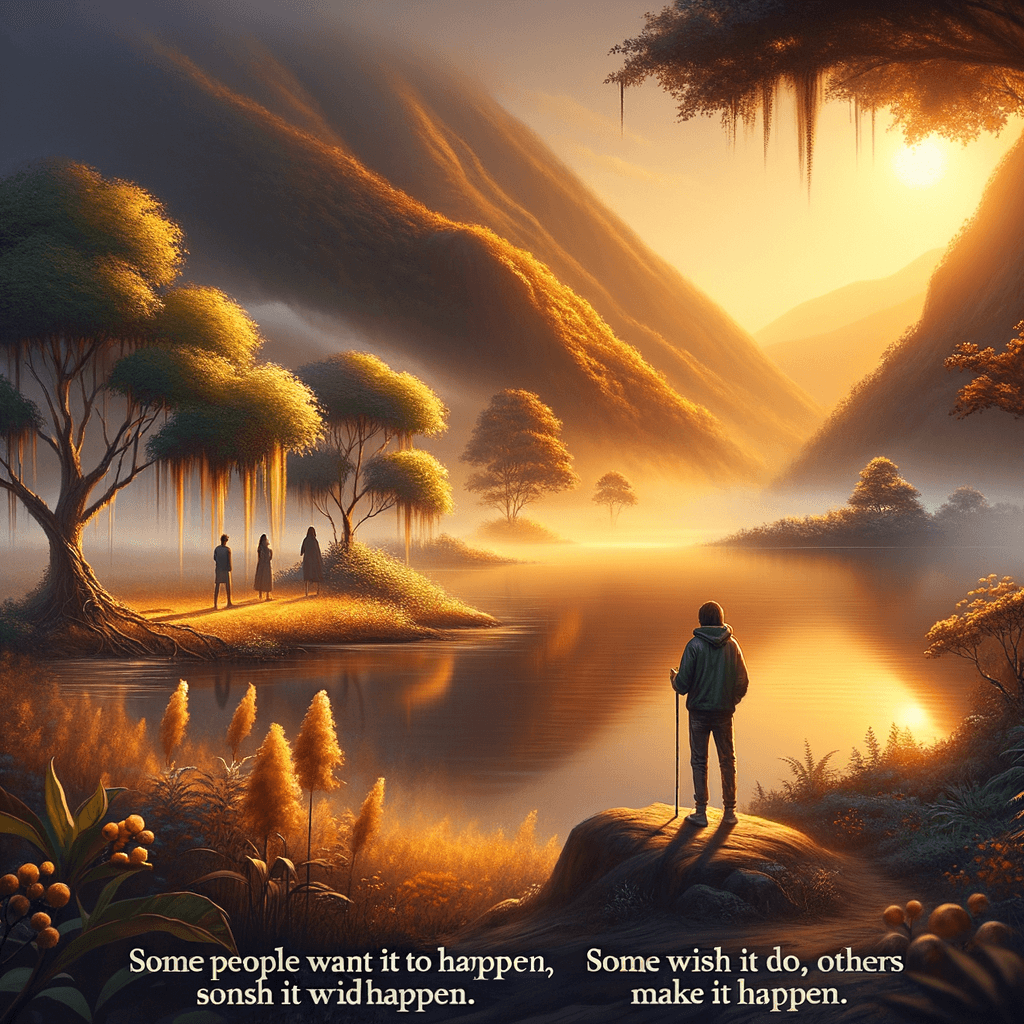 有些人希望它发生,有些人希望它会发生,另一些人则让它发生。 — 迈克尔·乔丹