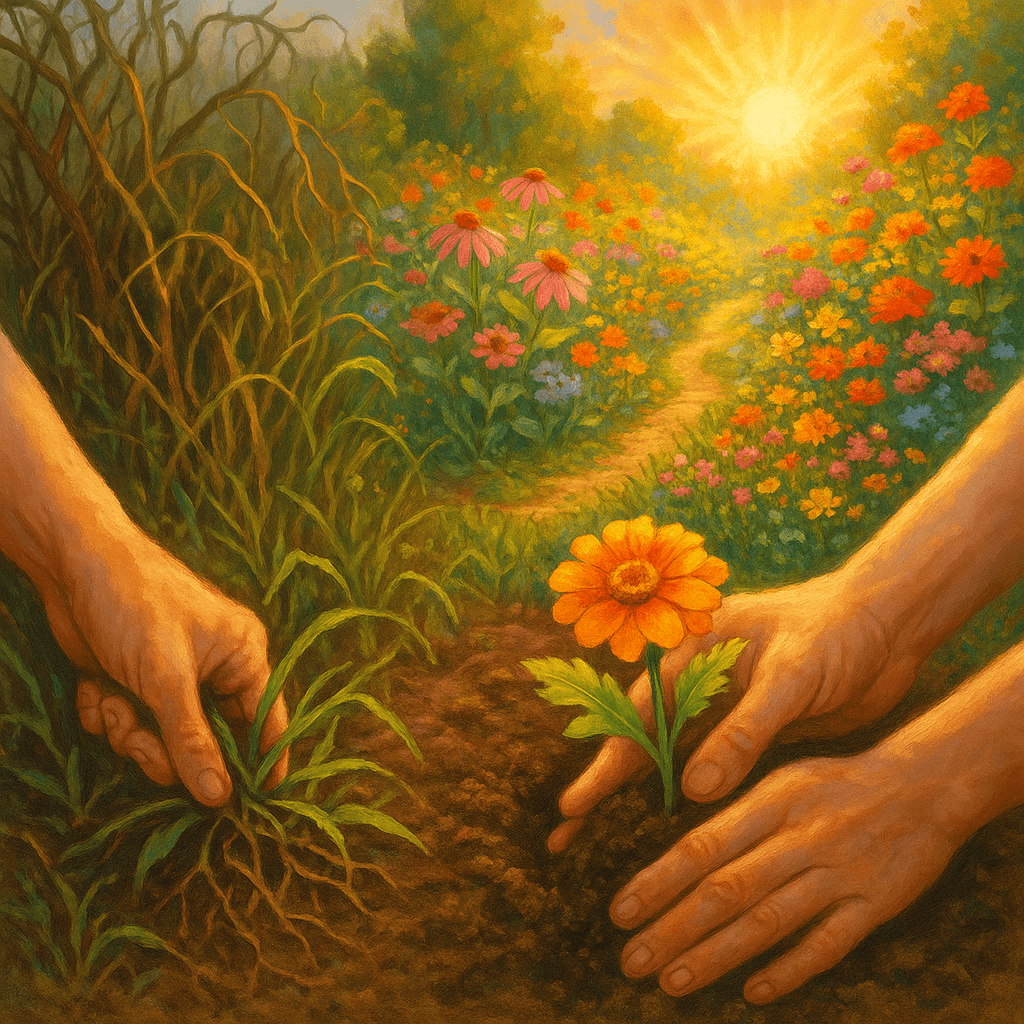 Planta sueños, arranca malas hierbas y cultiva una vida feliz. — Lois Cameron