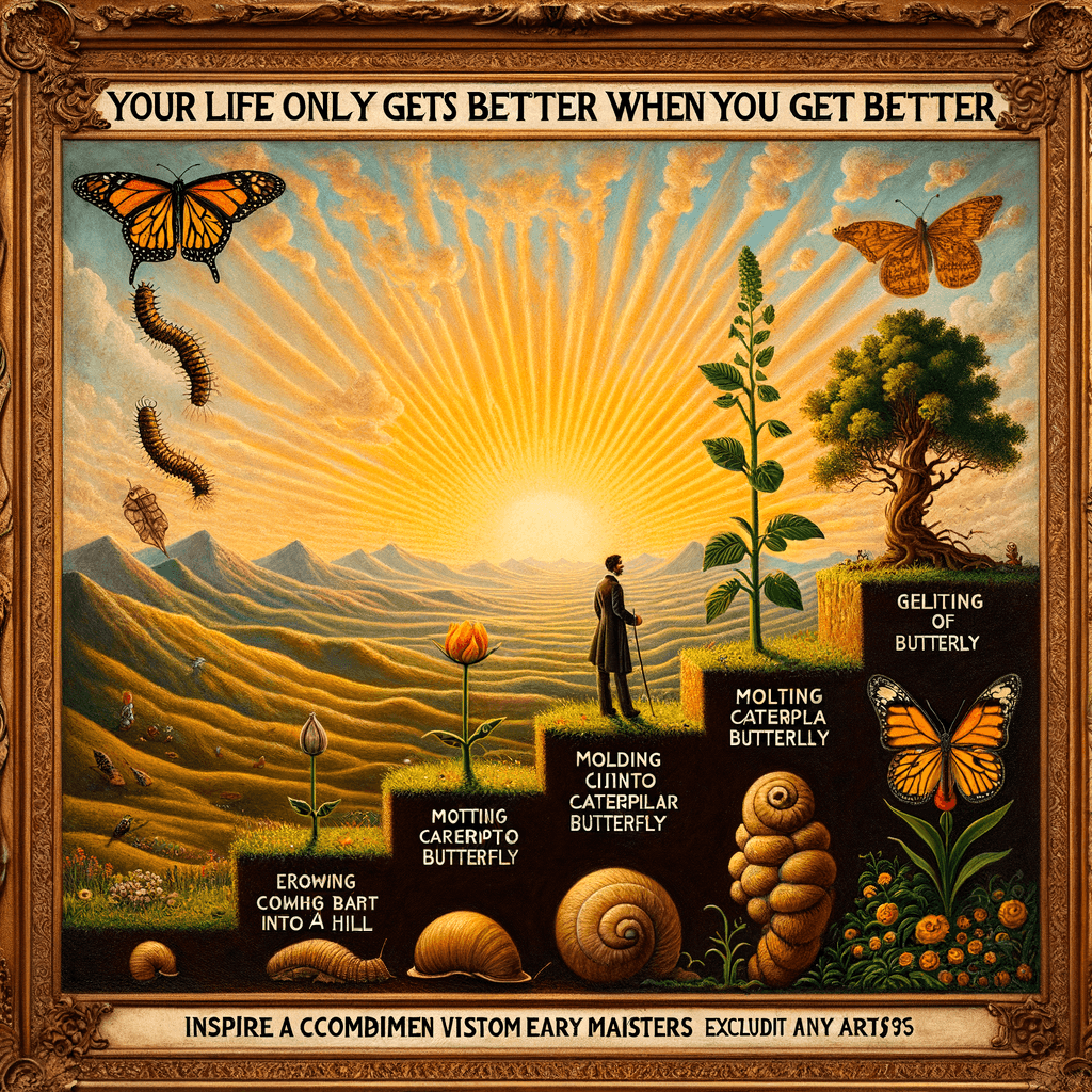 你的生活只有在你变得更好时才会变得更好。 — 布莱恩·特雷西,加拿大。