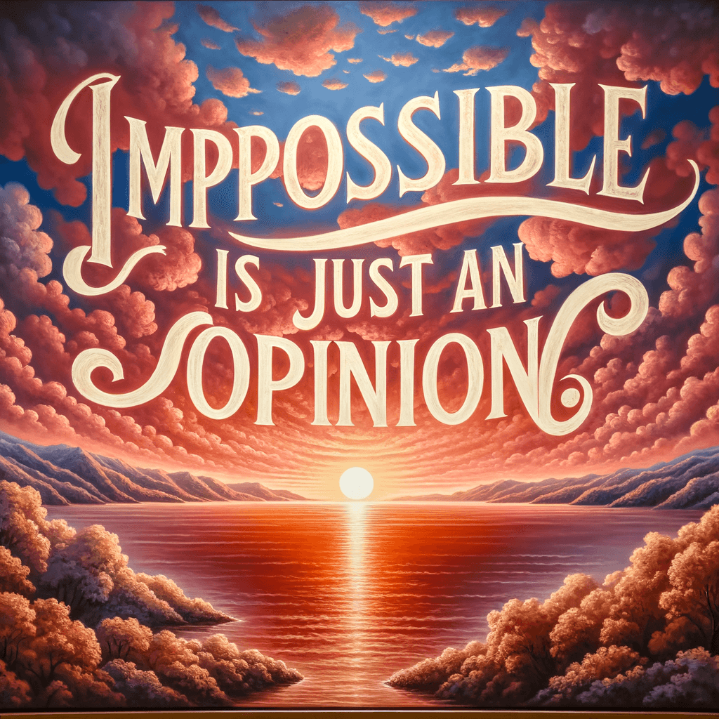 Imposible es solo una opinión. — Paulo Coelho