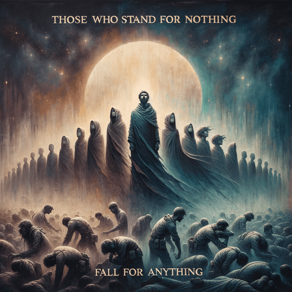 Quienes no defenden nada, caen por cualquier cosa. — Alexander Hamilton