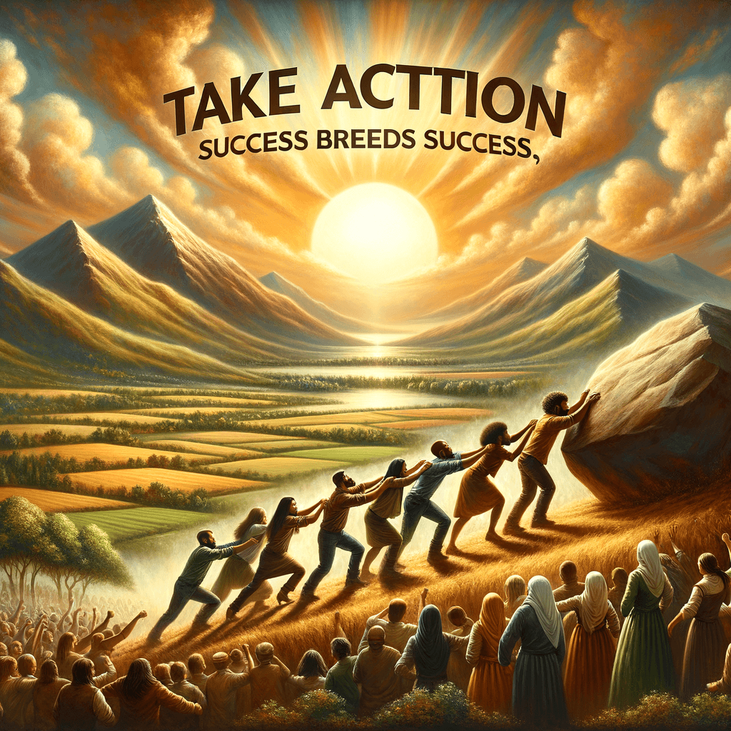 Take action; success breeds success. — Anna G. Edmonds, United States.
