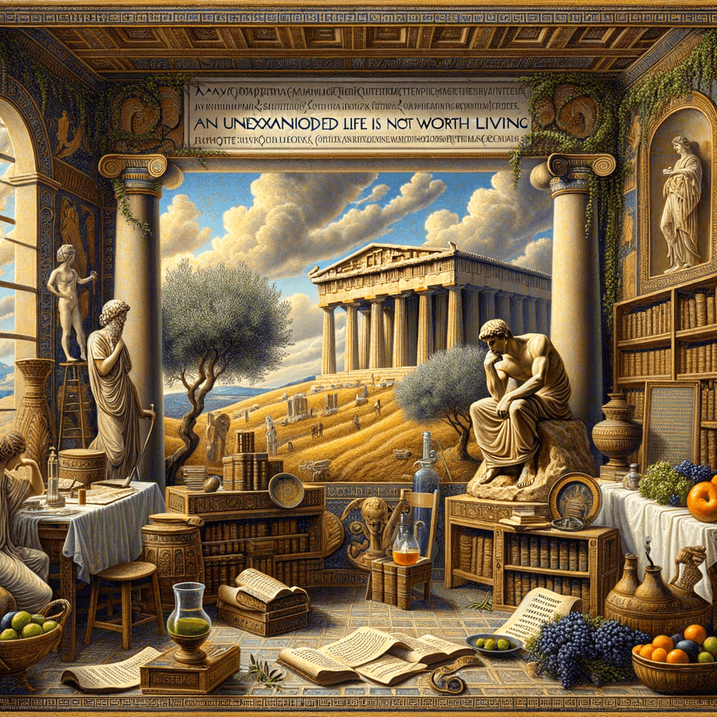 Una vida no examinada no merece la pena vivir. — Sócrates, Grecia Antigua.