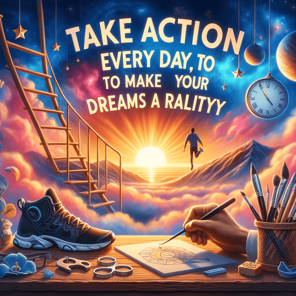Take action, every day, to make your dreams a reality. — Jack Canfield, United States.