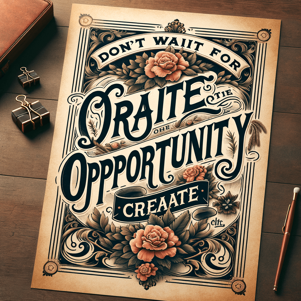 No esperes la oportunidad. Créala. — George Bernard Shaw