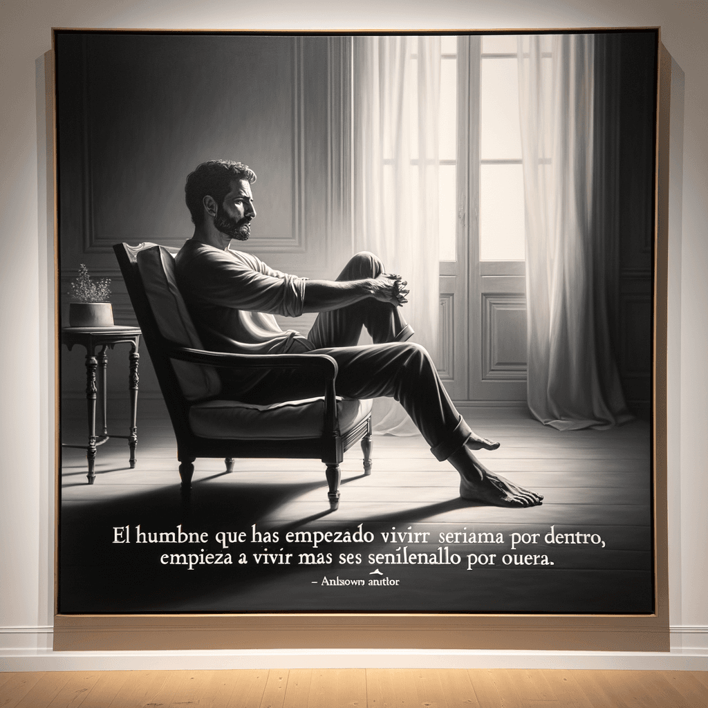 The man who has started to live seriously on the inside begins to live more simply on the outside. - Ernest Hemingway