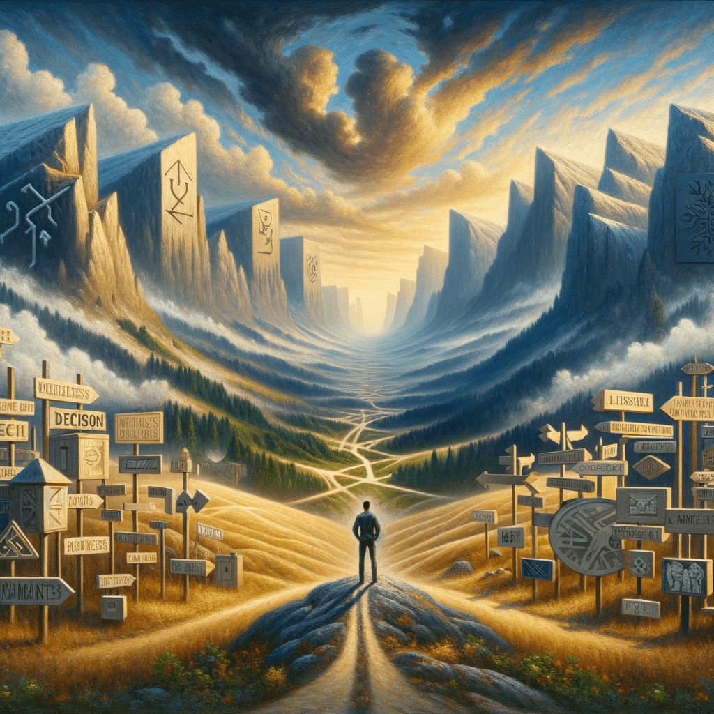 Actúa en el valle de la decisión y las montañas se moverán. — A. Powell Davies