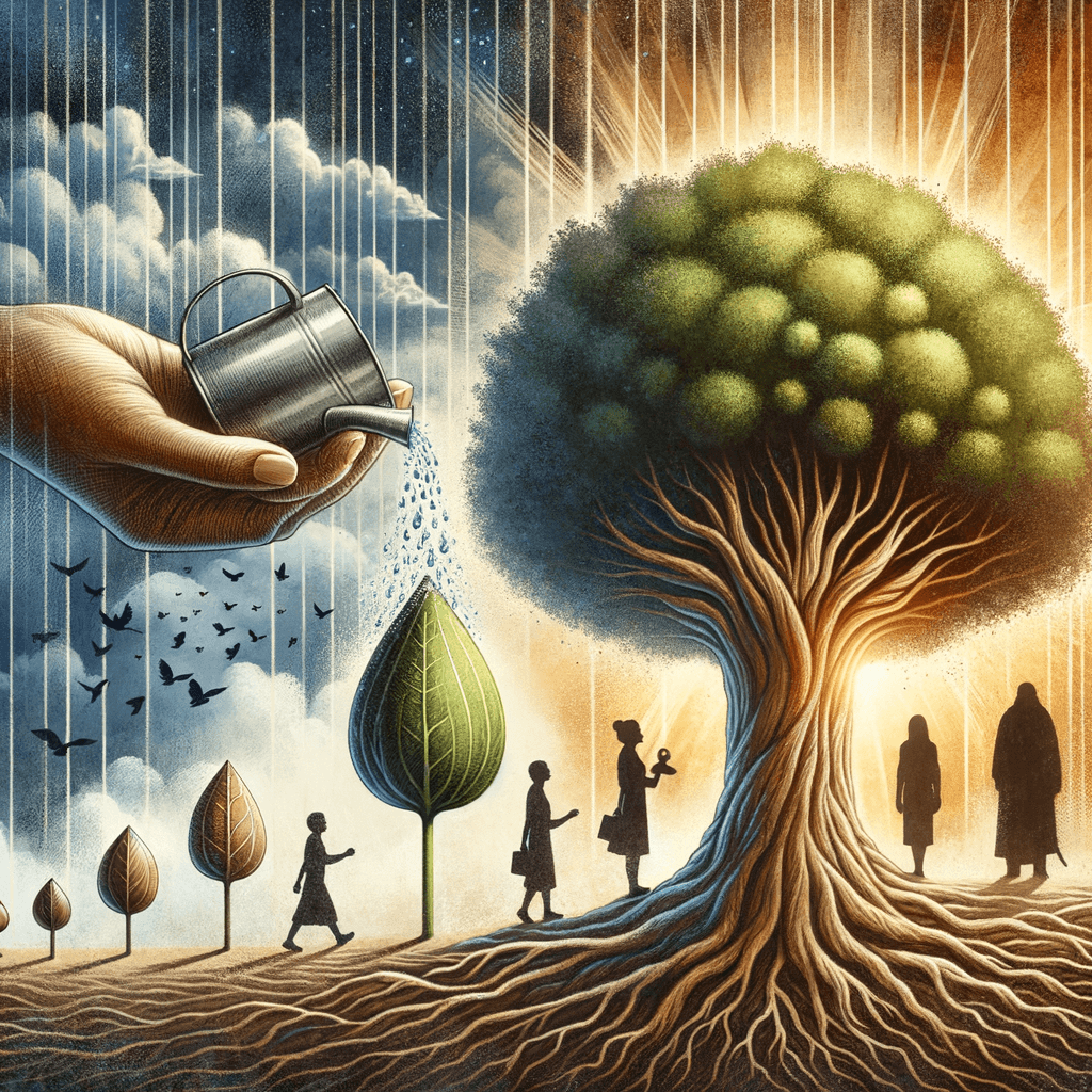 Tu potencial es como una semilla; cuídalo con dedicación y observa cómo crece hasta convertirse en un poderoso árbol que ofrece sombra y fortaleza a los demás. — Desconocido, Global.