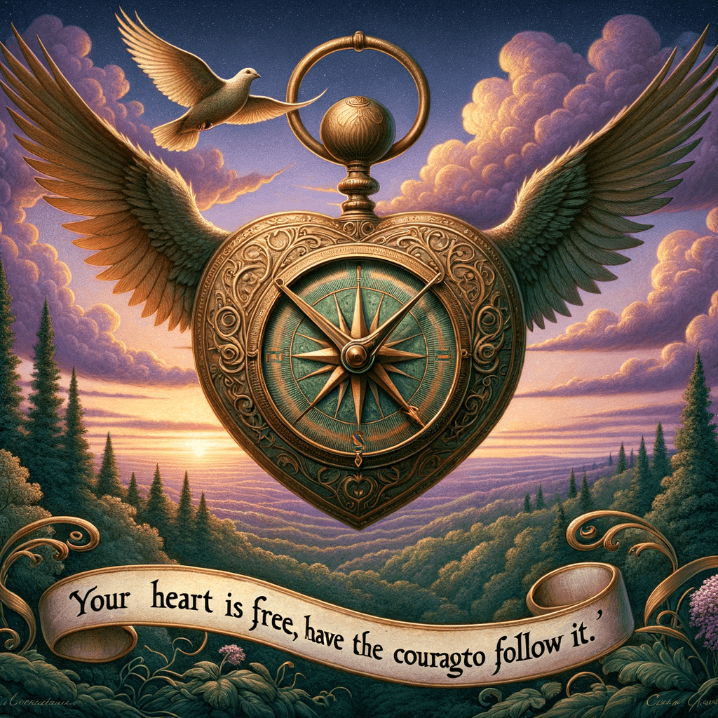 Your heart is free, have the courage to follow it. — Braveheart