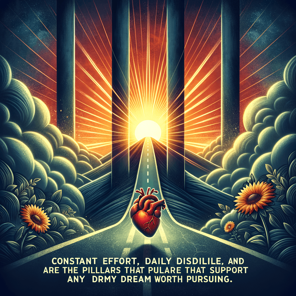 El esfuerzo constante, la disciplina diaria y la pasión desbordante son los pilares que sostienen cualquier sueño que valga la pena perseguir.