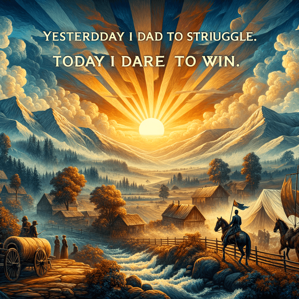 昨天我敢于拼搏。今天我敢于胜利。 — 伯纳黛特·德夫林