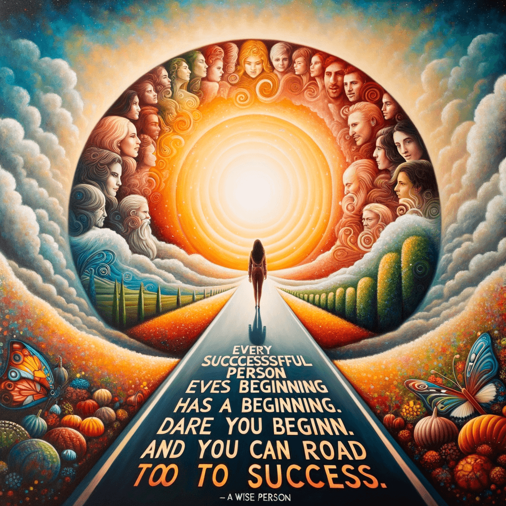 Every successful person has a beginning. Only by being brave enough to start can one find the path to success. — Chen Anzhi