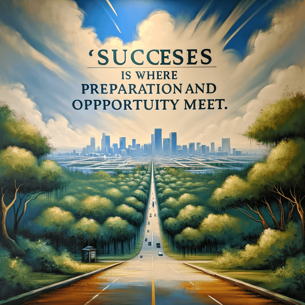 El éxito es donde la preparación y la oportunidad se encuentran. — Bobby Unser, Estados Unidos.