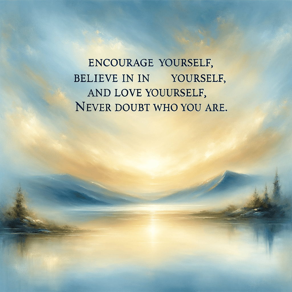 Anímate, cree en ti mismo y ámate a ti mismo. Nunca dudes de quién eres. — Stephanie Perkins