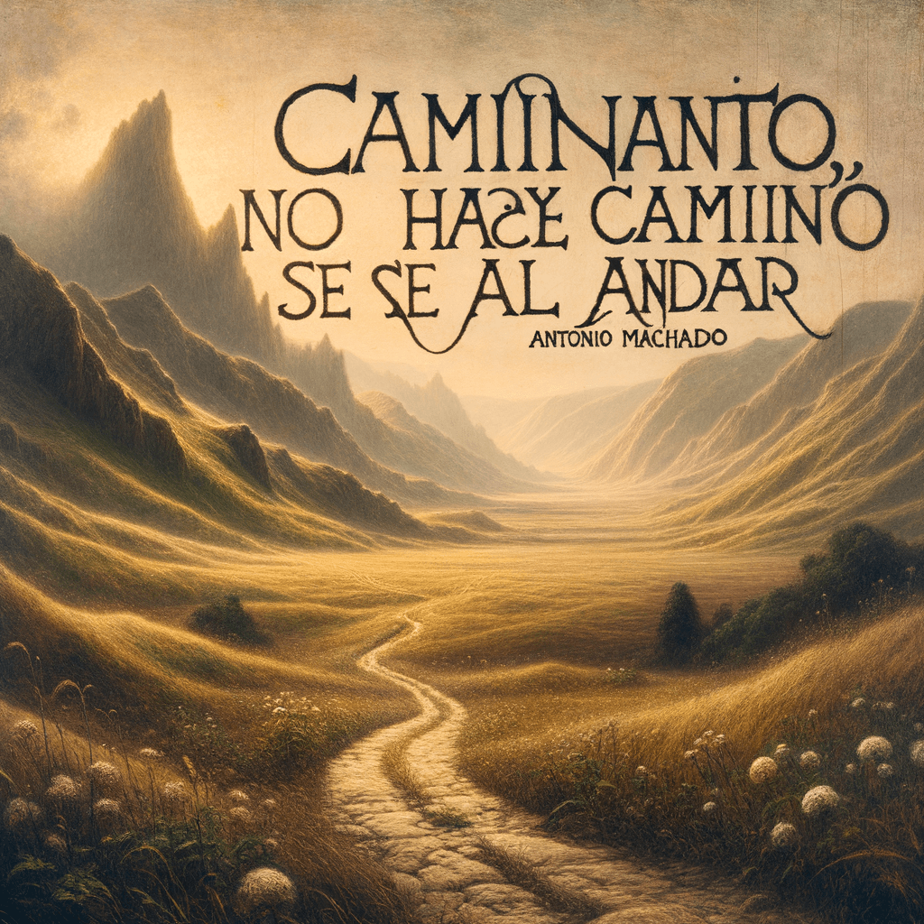 Caminante, no hay camino, se hace camino al andar. — Antonio Machado