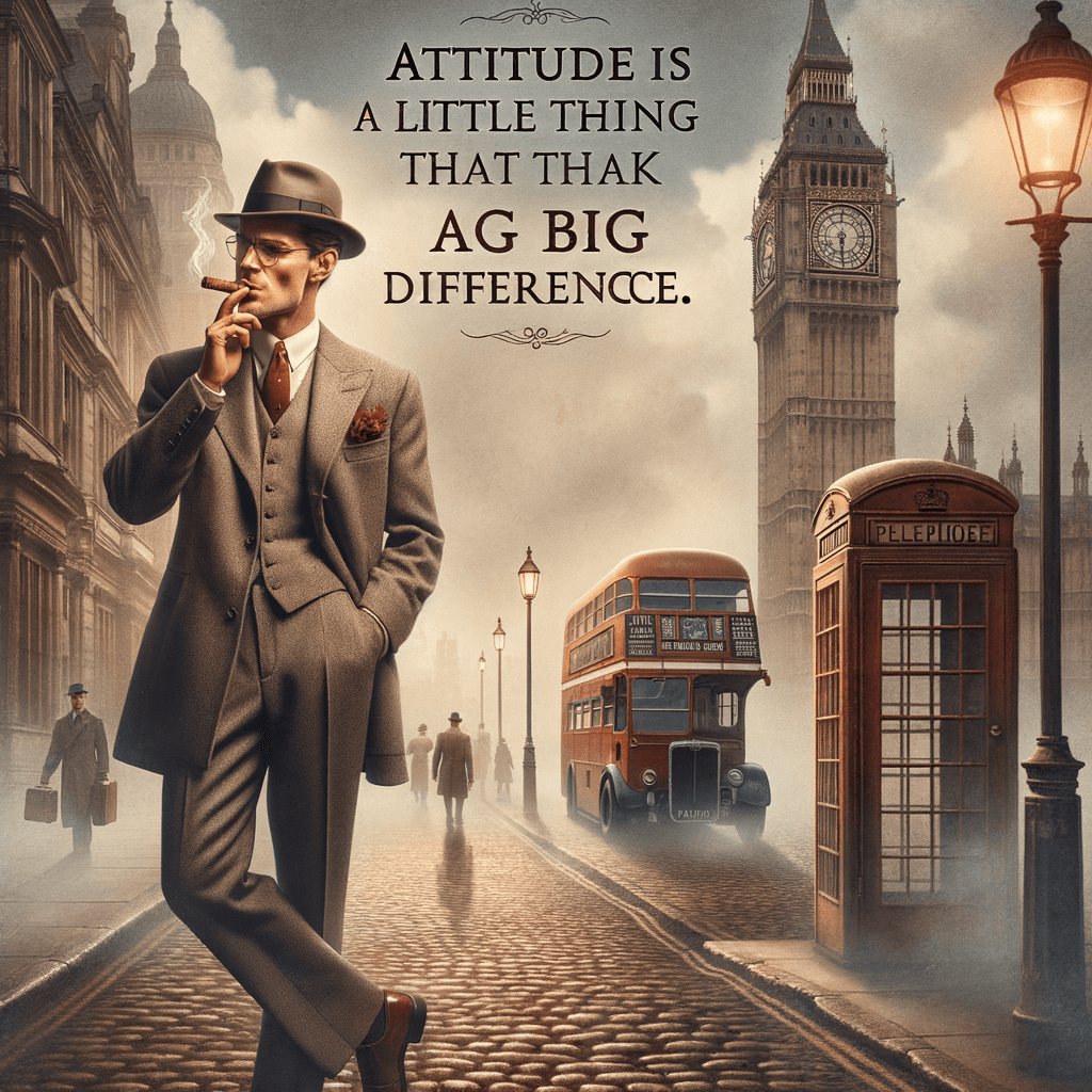 La actitud es una pequeña cosa que hace una gran diferencia. — Winston S. Churchill, Reino Unido.