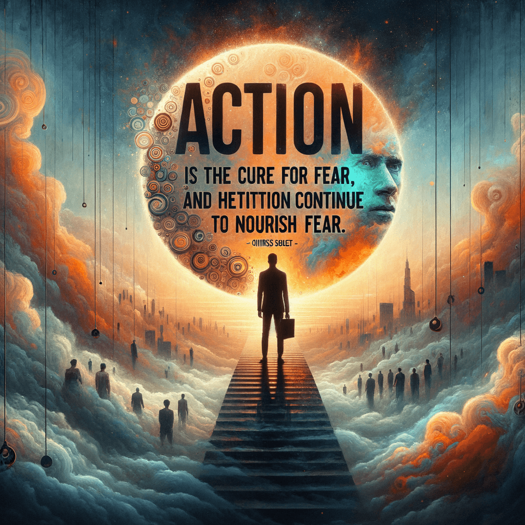 Action is a great remedy for fear, while hesitation and procrastination will continually nourish it. — Dale Carnegie