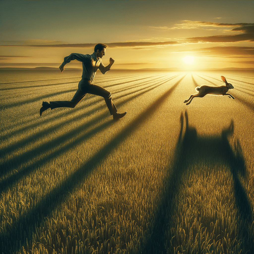 The rabbit is not the one that is important, but the one that chases the rabbit. — Persian Proverb