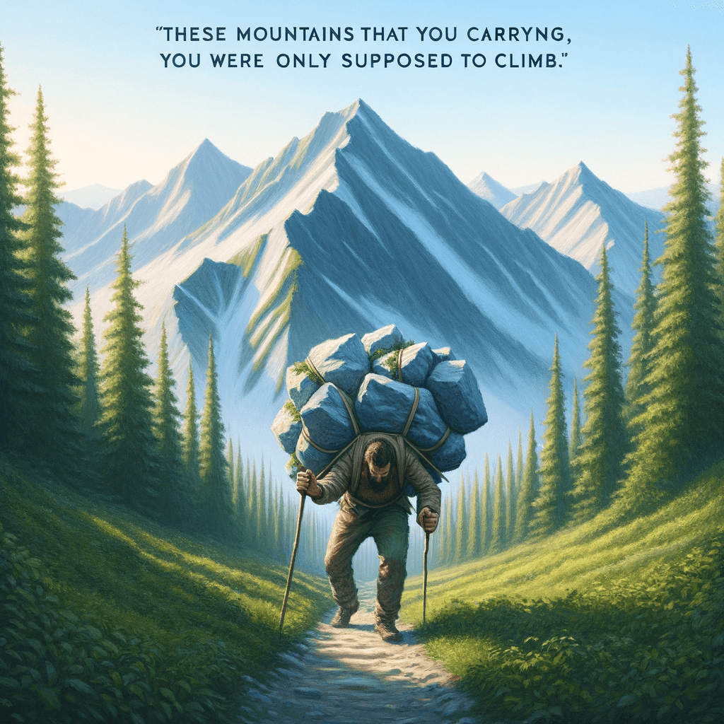 These mountains that you are carrying, you were only supposed to climb. — Najwa Zebian