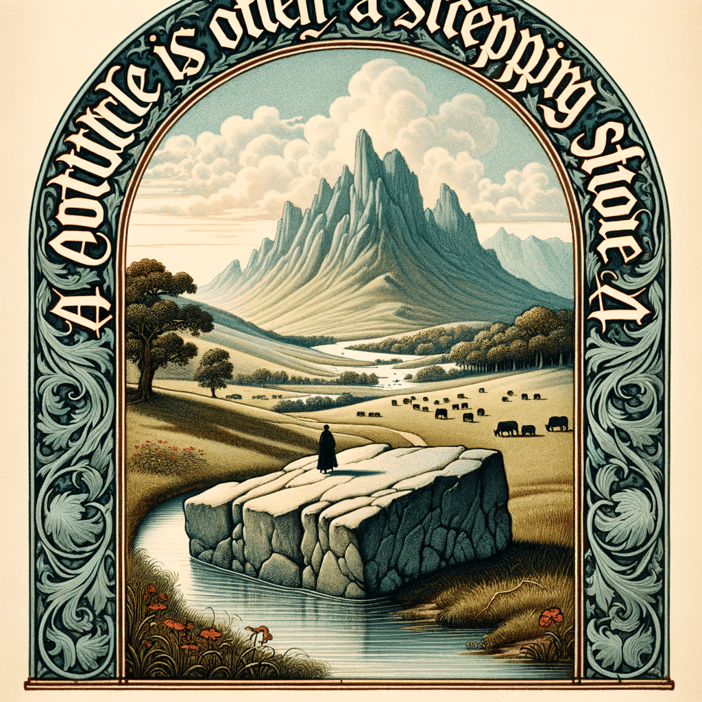 Un obstáculo es a menudo un peldaño. — Prescott Bush