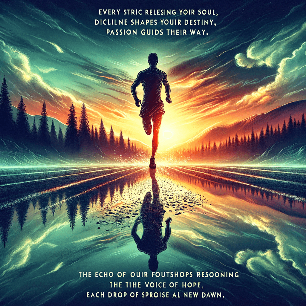 En cada zancada, el corredor halla un reflejo de su alma. La disciplina moldea su destino, la pasión marca el camino. En el eco de sus pasos, resuena la voz de la esperanza, y en cada gota de sudor, la promesa de un nuevo amanecer.
