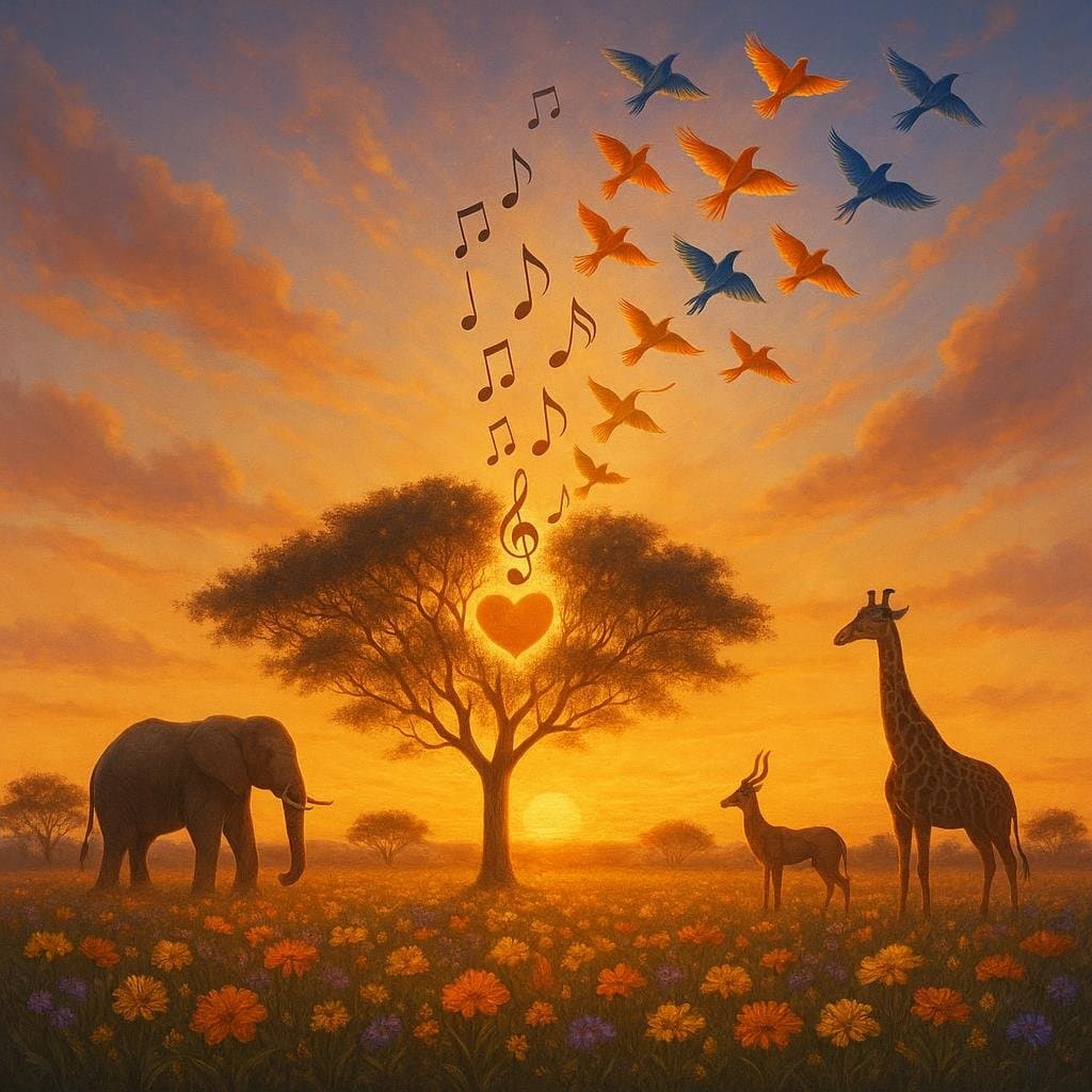 Cuando el corazón canta, los espíritus se elevan. — Proverbio africano