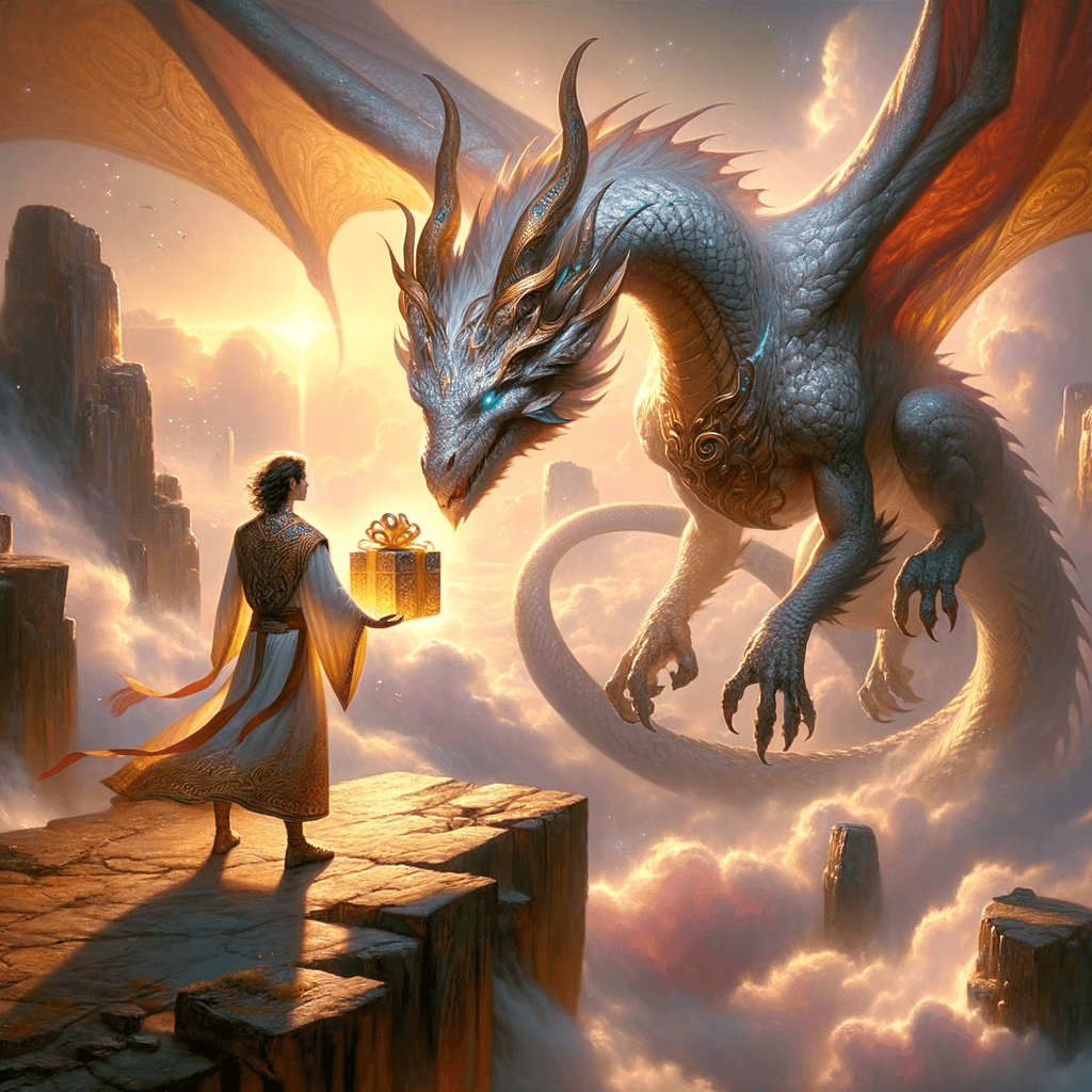 El Desafío es un Dragón con un Regalo en su Boca - Noela Evans El desafío es un dragón con un regalo en su boca. Domina al dragón y el regalo será tuyo. — Noela Ev