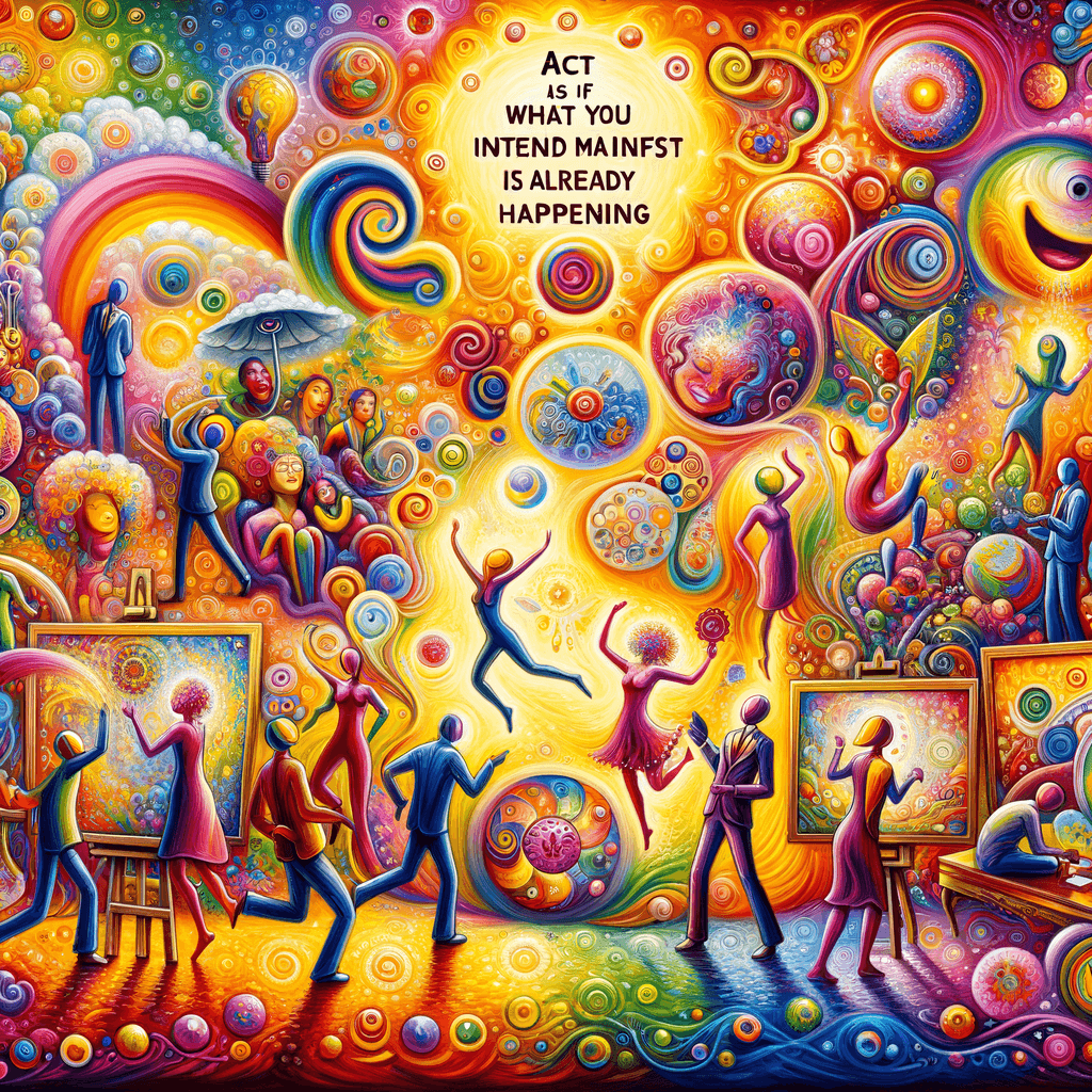 Act as if what you intend to manifest is already happening. — Jack Canfield